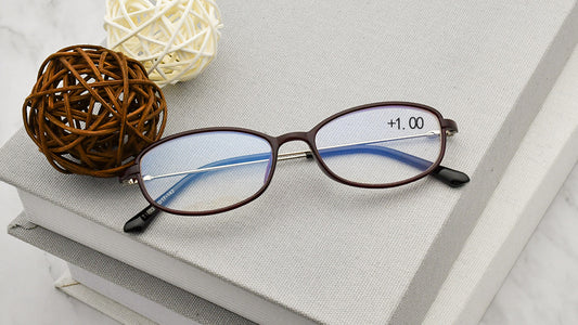 【Wholesale Price-NO MOQ】Blue Light Blocking Reading Glasses TR Ultralight Anti-blue Reader Women BNKR002T