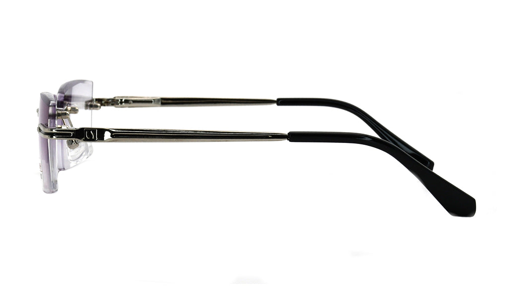 【Wholesale Price-NO MOQ】Fashion Frameless Reading Glasses Diamond Cut Edge  Reader Men Women LHR002MT