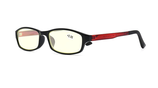 【Wholesale Price-NO MOQ】Blue Light Blocking Reading  Glasses Amber Tint Anti Glare Anti Eyestrain Anti-blue Reader Women LMR002TR
