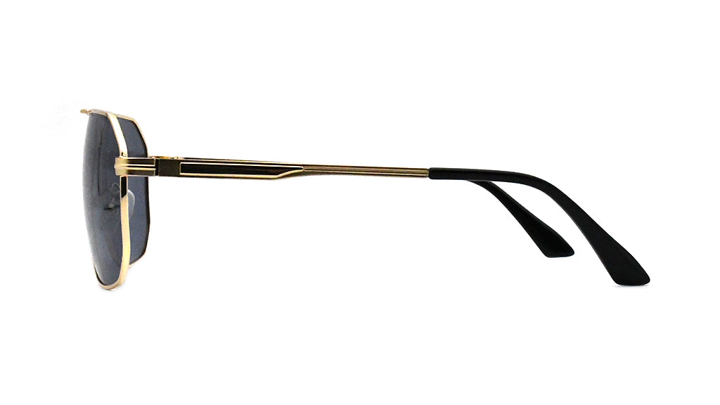 【Wholesale Price-NO MOQ】Double Bridge Metal Polarized Sunglasses Aviator Sun Glasses UV400 Protection Men MZNS001MT