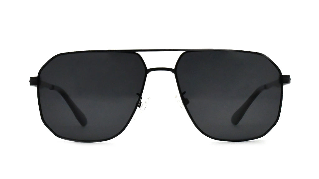 【Wholesale Price-NO MOQ】Double Bridge Metal Polarized Sunglasses Aviator Sun Glasses UV400 Protection Men MZNS001MT