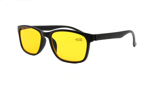 【Wholesale Price-NO MOQ】Blue Light Blocking Reading Glasses Negative-ion Graphene Anti-blue glasses Lightweight Frame Black Reader Men Women XWR001
