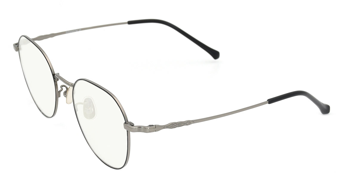 【Wholesale Price-NO MOQ】Vintage Blue Light Blocking Titanium Frames Round  Computer Glasses RXable Optical Frame Men bYUF001TI